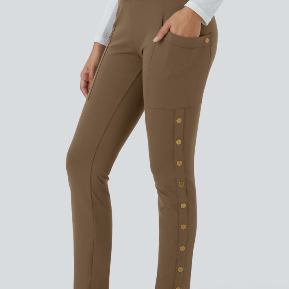 Halara high waisted decorative pocket skinny ankle pants small